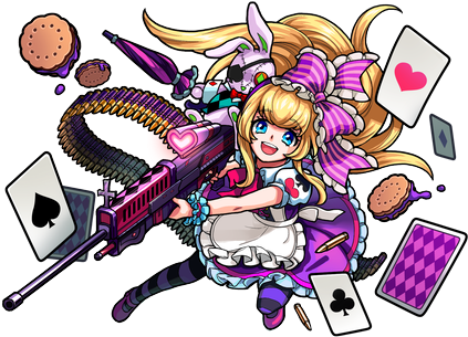 Alice In Wonderland - Monster Strike - Hippare Monster Strike (460x460)