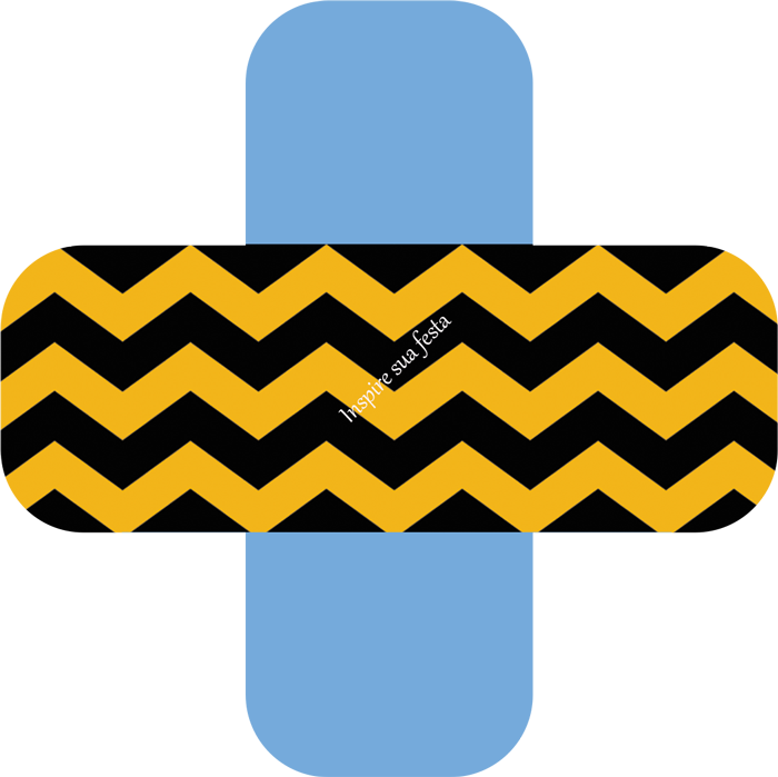 Snoopy Kit Festa Grátis Inspire Sua Festa ® - Green White Chevron Background (700x699)