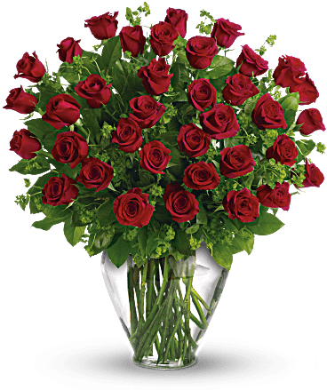 Love, Love, Triple Love - Birthday Wishes With Flowers (368x460)