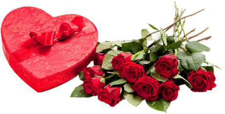 Gifts And Flowers Red Roses - Valentine Day Gift For Girlfriend (500x274)