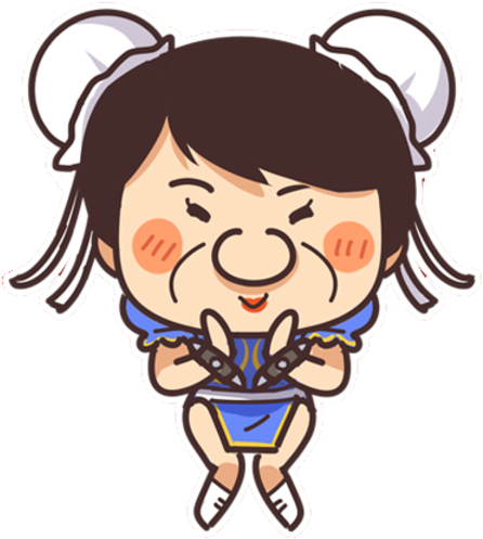 Cartoon Duang Humour Sticker - Jackie Chan (600x600)
