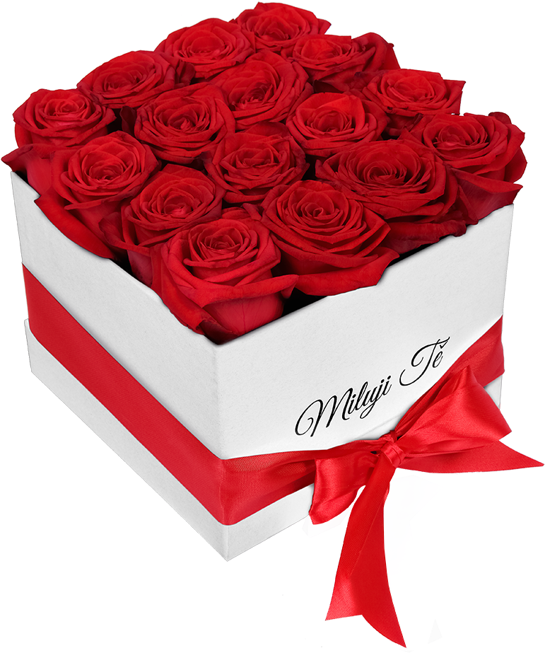 White Box Of Red Roses I Love You - Rosas Para El 14 De Febrero (800x1000)