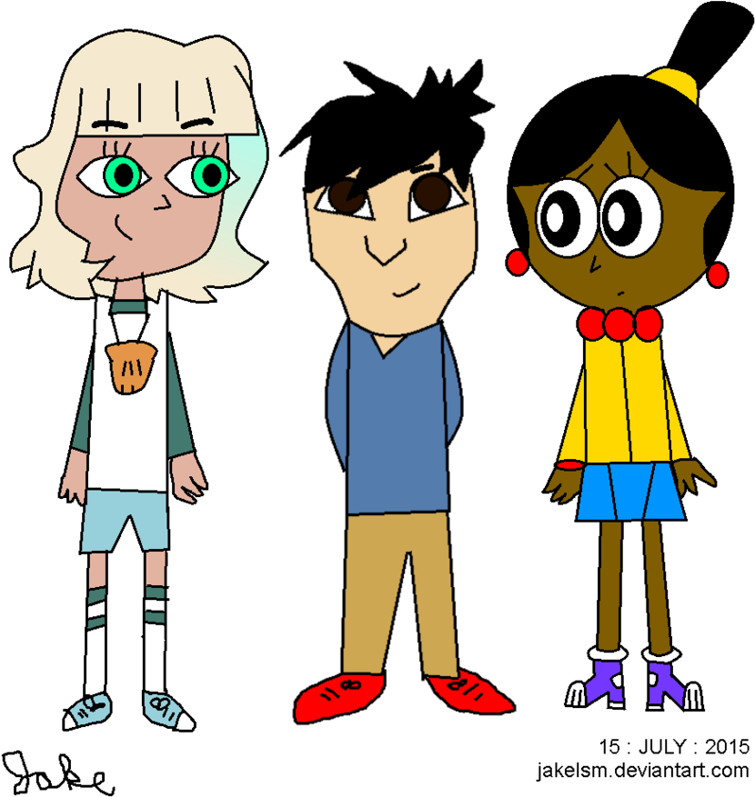 Three Jackies By Jakelsm - Cartoon (894x893)