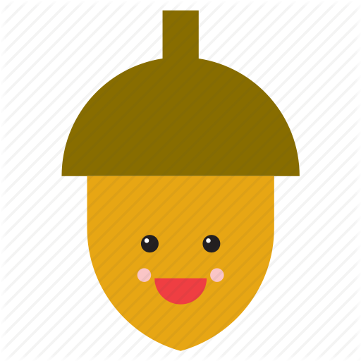 Acorn Clipart Happy - Emoticon (512x512)