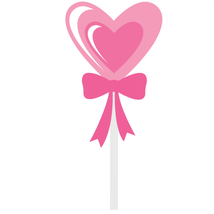 Lollipop Clipart Heart Lollipop Pencil And In Color - Pink Lollipop Clipart (432x432)