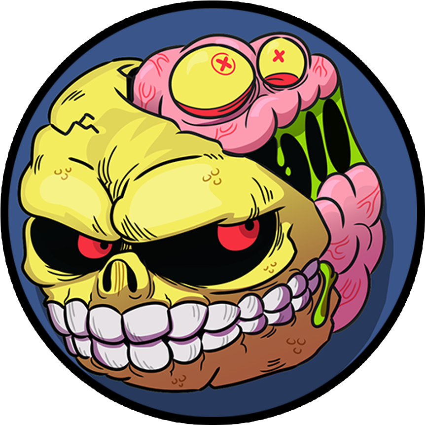 Bolas Locas - Agario Skin Skull Face (1000x1000)