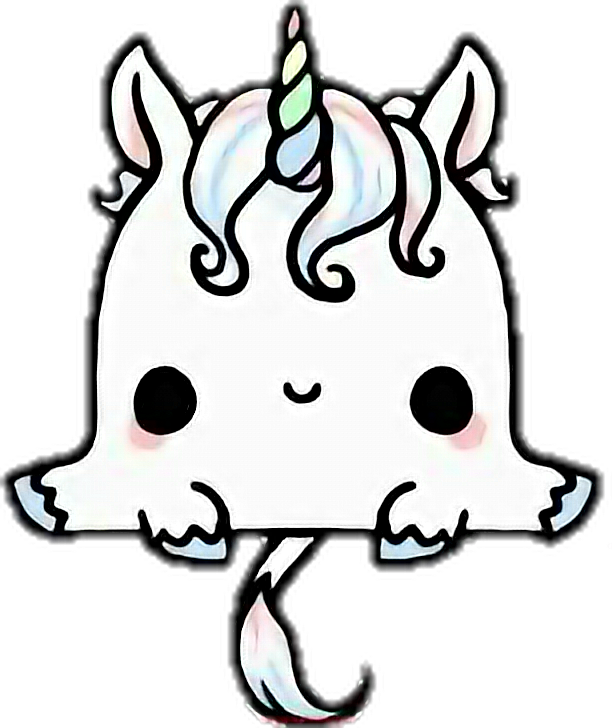 Stickers Unicorn Kawaii Cute Follow4follow Like4like - Kawaii Unicorno (1024x1218)