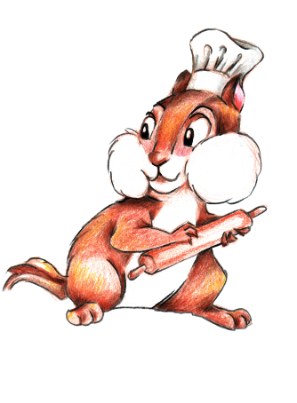 Chipmunk Clipart Chipmunk Cheek - Chipmunk (381x453)