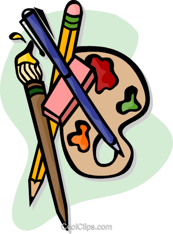 Art Supplies Clipart Png - Art Supplies Clipart Png (355x480)