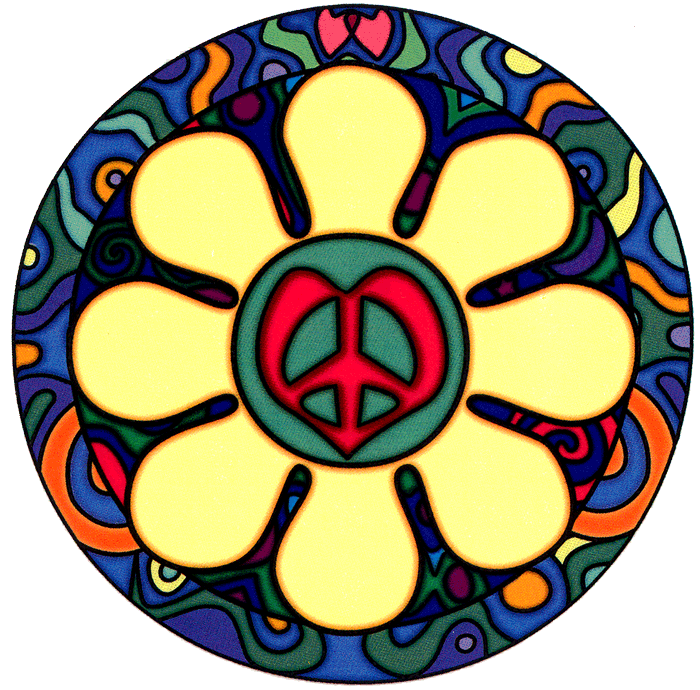 Free Microsoft Publisher Borders, Download Free Clip - 4 Peace Signs Sticker (700x690)