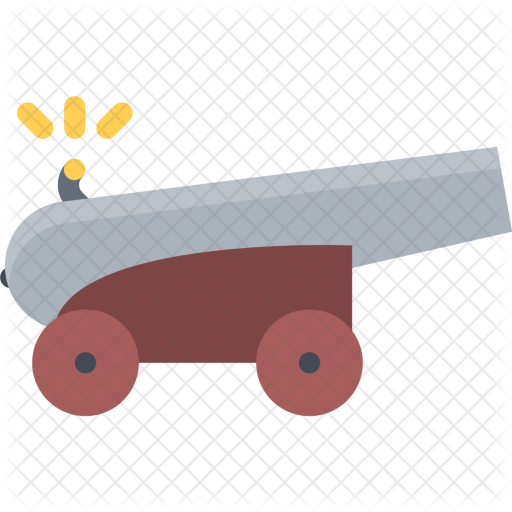 Cannon, Bandit, Pirate, Pirates, Sailing, Sea Icon - Push & Pull Toy (512x512)