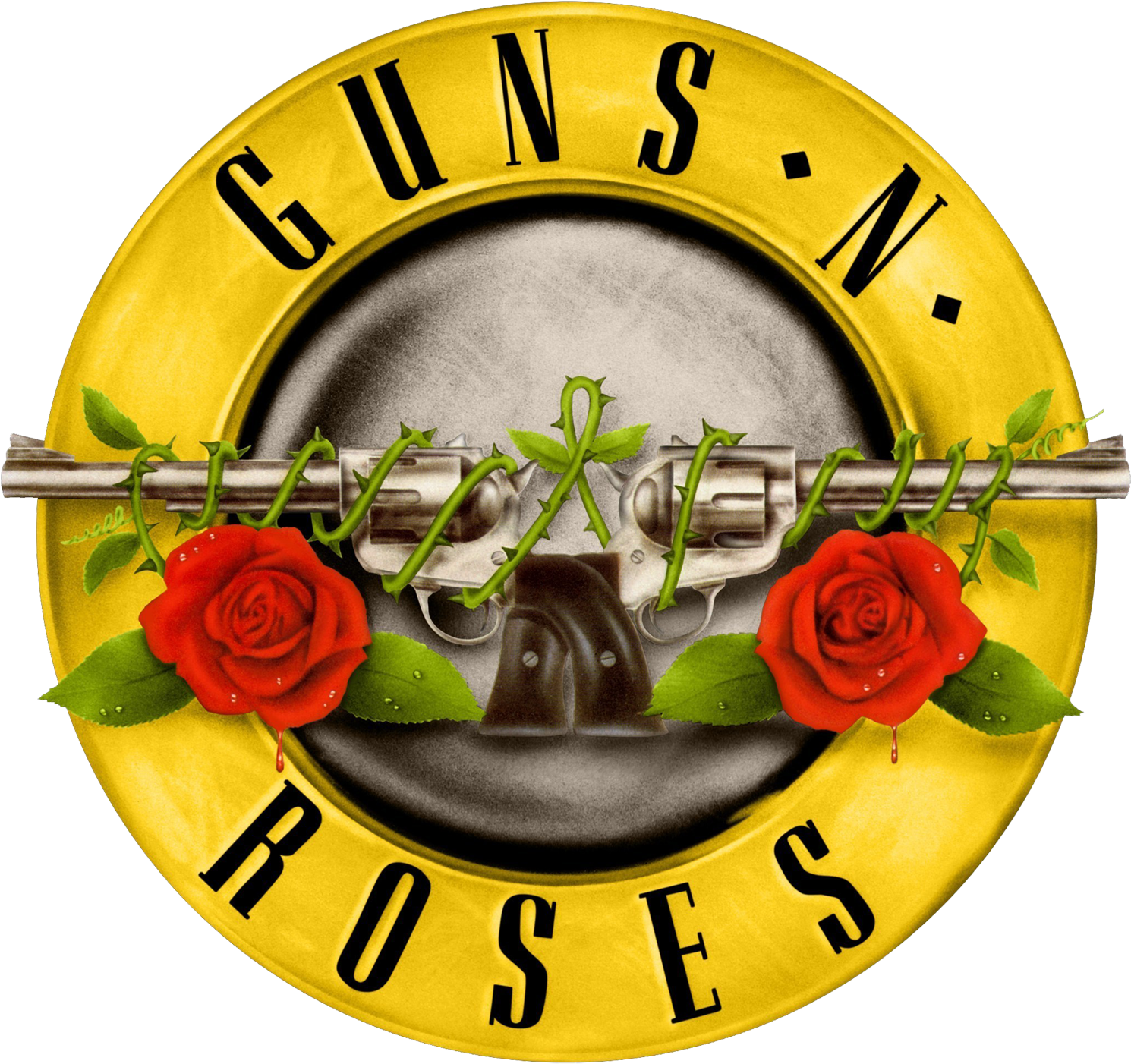 Guns N' Roses Logo - Guns And Roses Sign (1600x1443)