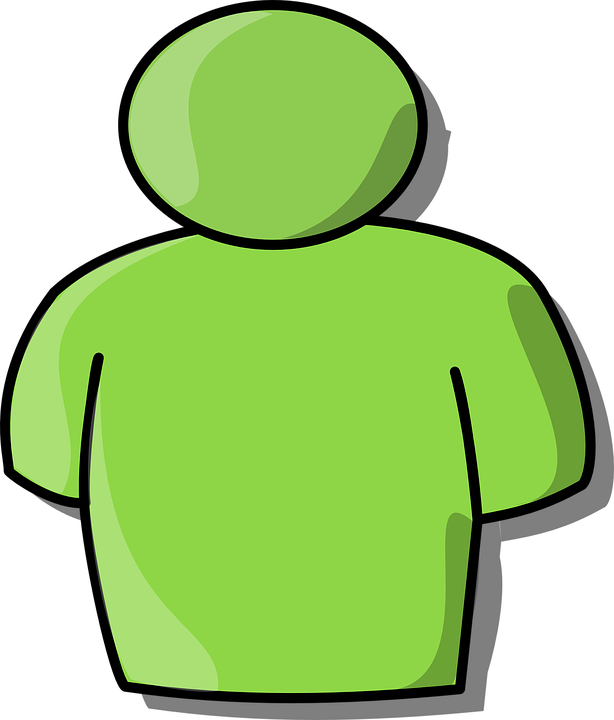 Human Clipart Green - Person Clipart (614x720)