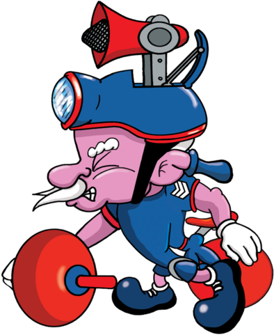 Flip-top The Police Bicycle - Cartoon (500x500)