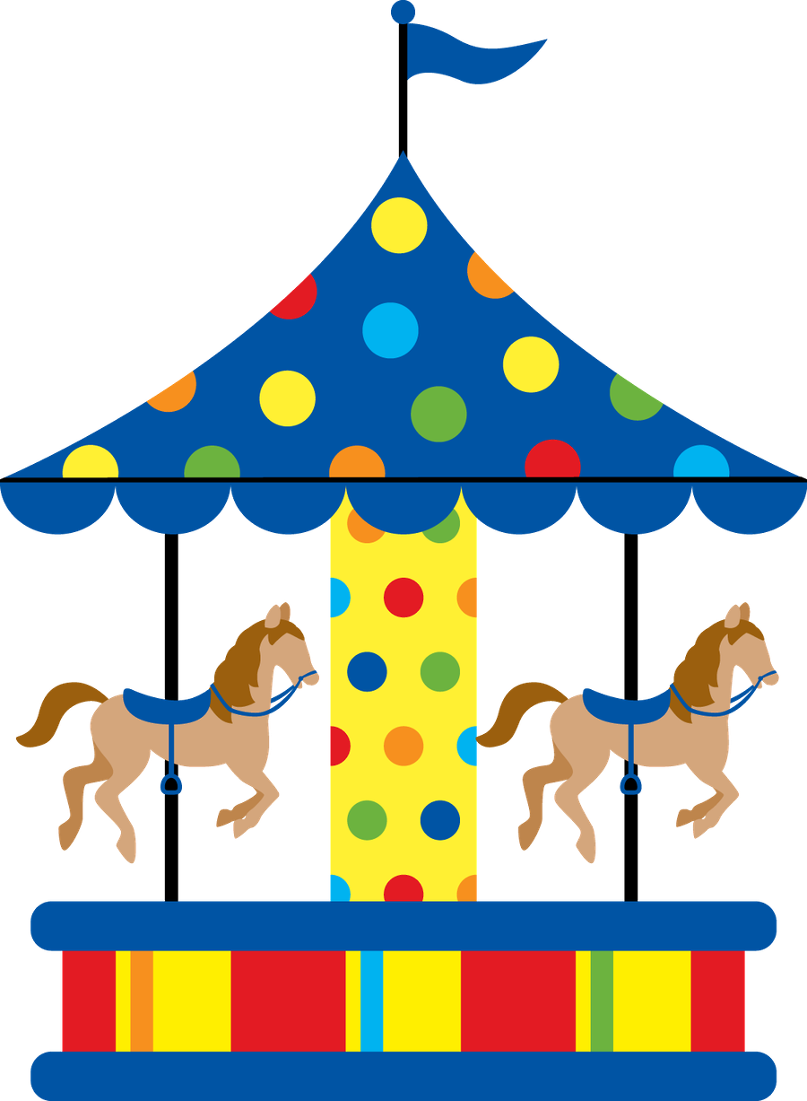 Circus Clipart Carousel - Carousel Clipart (900x1227)