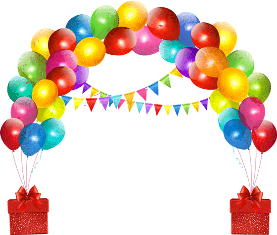 Happy Birthday Png Balloons (560x476)