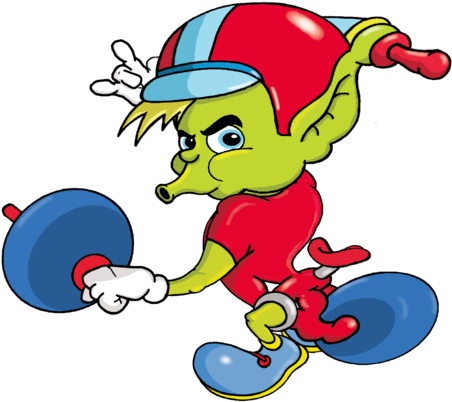 Flip-top The Police Bicycle - Cartoon (500x500)