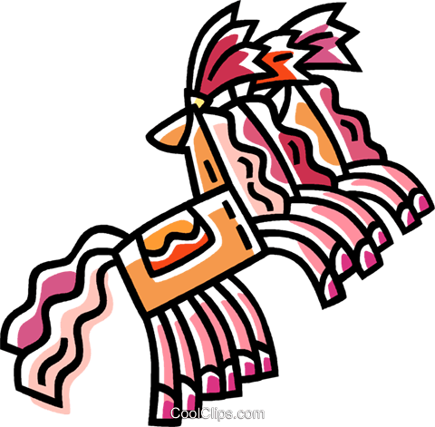 Dancing Horses In The Circus Royalty Free Vector Clip - Dancing Horses In The Circus Royalty Free Vector Clip (480x471)