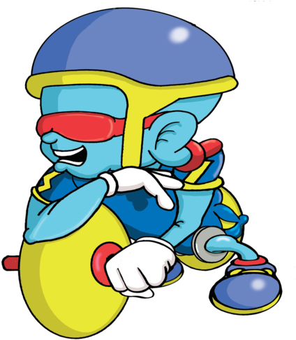 Flip-top The Police Bicycle - Cartoon (500x500)