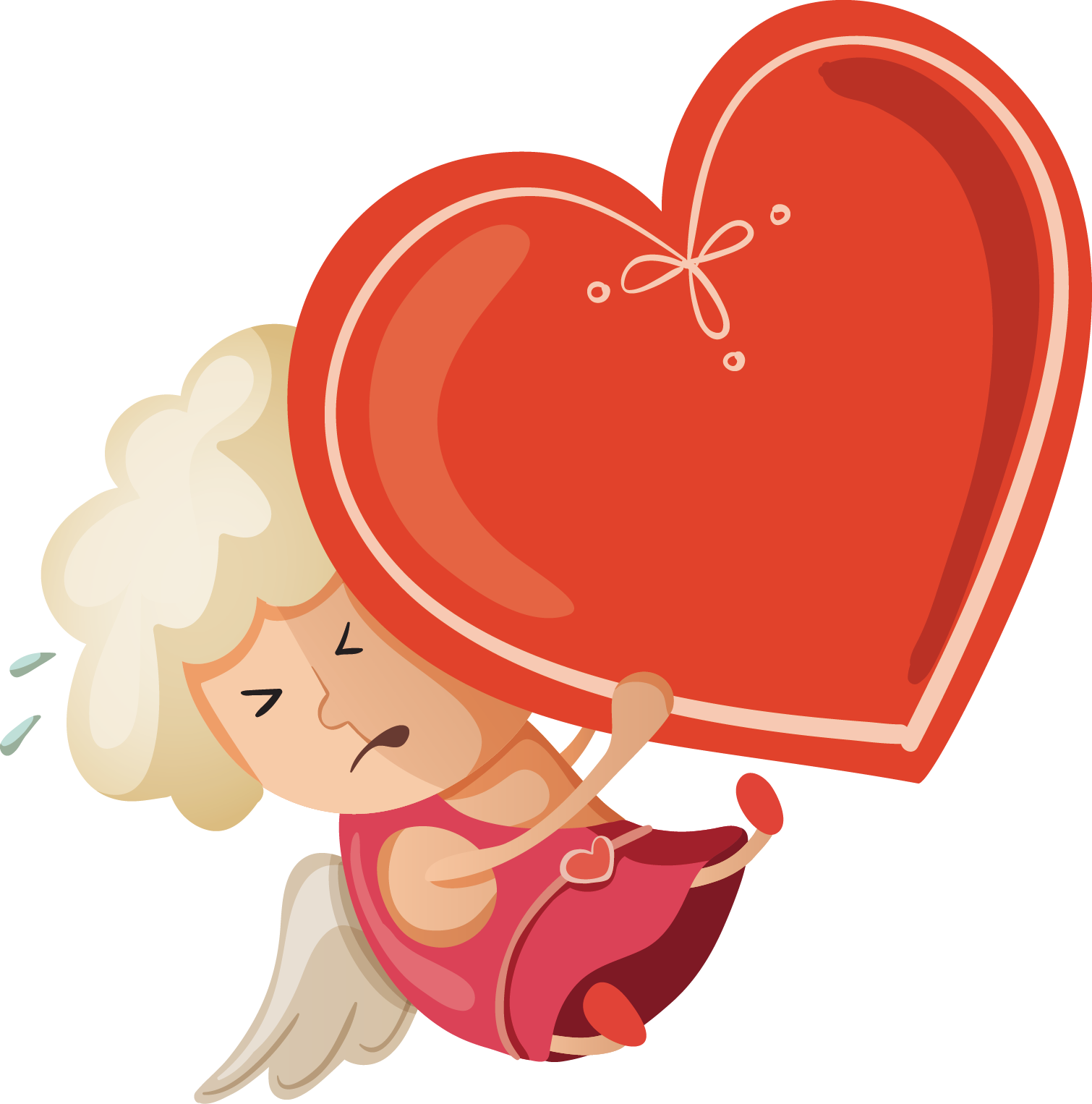 Cupid Angel Drawing Love - Cupid (1510x1526)