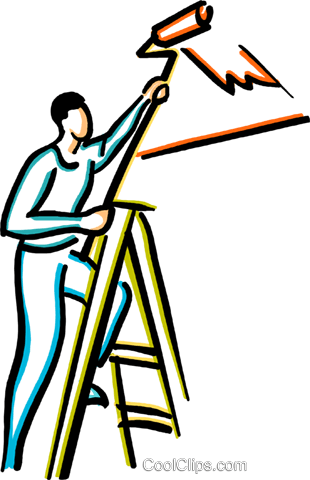 Painters Painting Royalty Free Vector Clip Art Illustration - Painting (310x480)