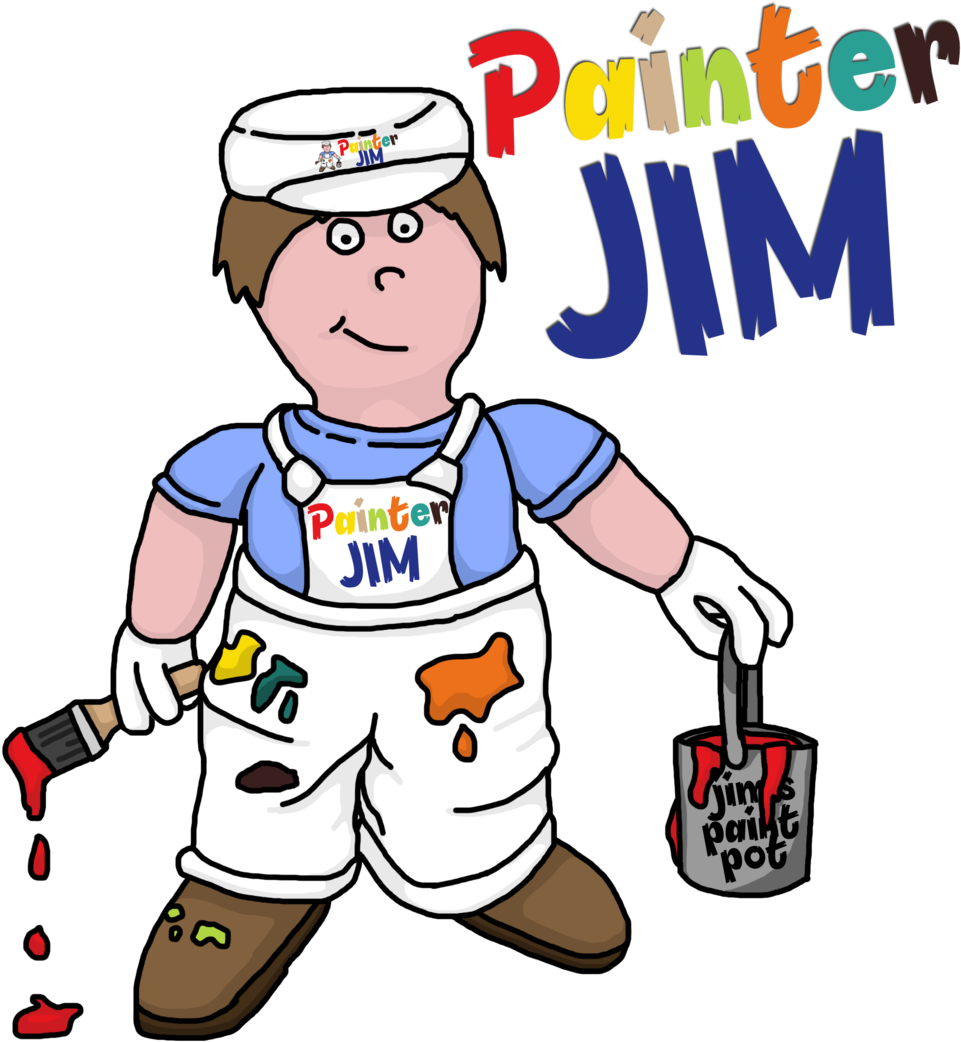Painter Jim Discount Club - Cartoon (993x1080)