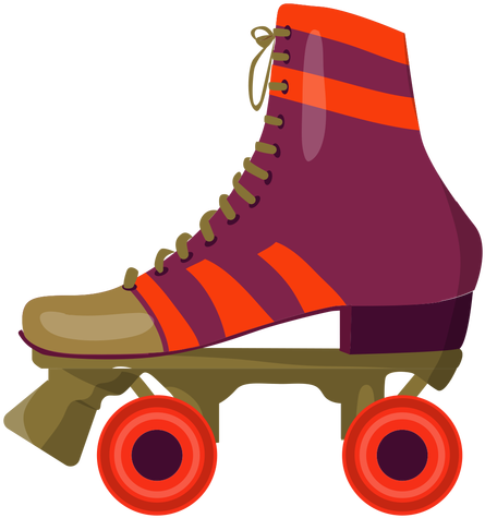 Violet Roller Skate Shoe - Roller Skates Illustration (512x512)