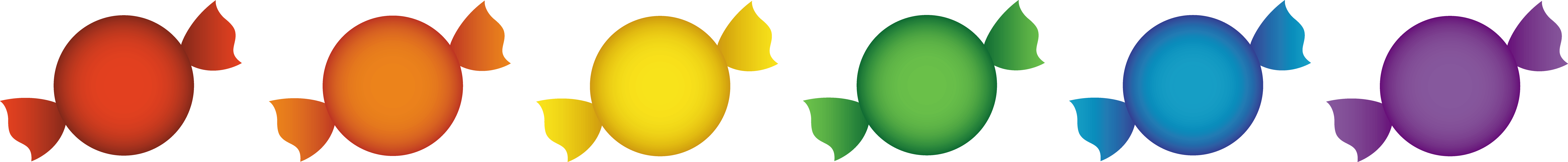 Candy Image Clip Art - Candy Clip Art Border (7018x725)