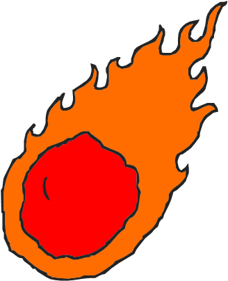 Comet - Cartoon Comet (420x495)