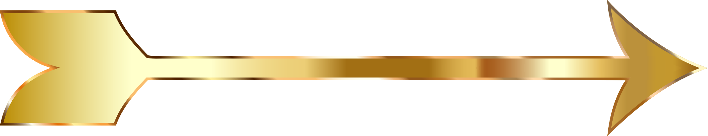 This Free Icons Png Design Of Golden Arrow No Background - Golden Arrow Clip Art (2293x442)