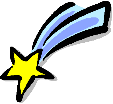 Clip Art Shooting Star (397x364)
