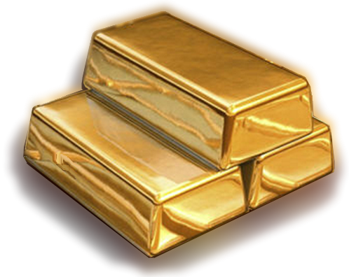 Gold Png Gold Bar Png - Gold Bars Pic Small (498x396)