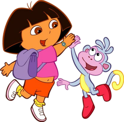 Latest - Dora And Boots High Five (420x414)