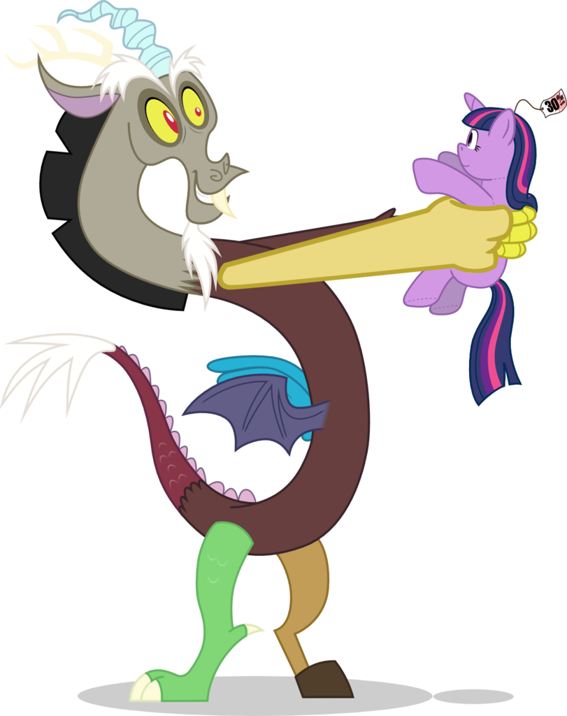 You Can Click Above To Reveal The Image Just This Once, - Mlp Screwball And Discord (811x1024)