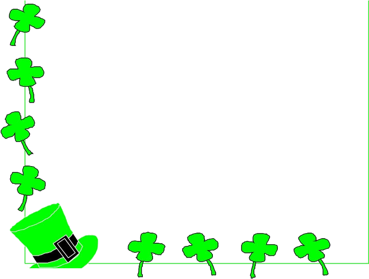 Republic Of Kingdom Border Saint Patricks Day Shamrock - St Patricks Day Border (720x556)