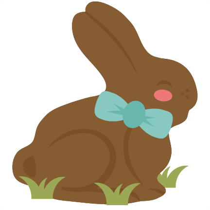 Chocolate Bunny Svg Cutting Files For Cricut Silhouette - Easter Chocolate Bunny Clipart (432x432)