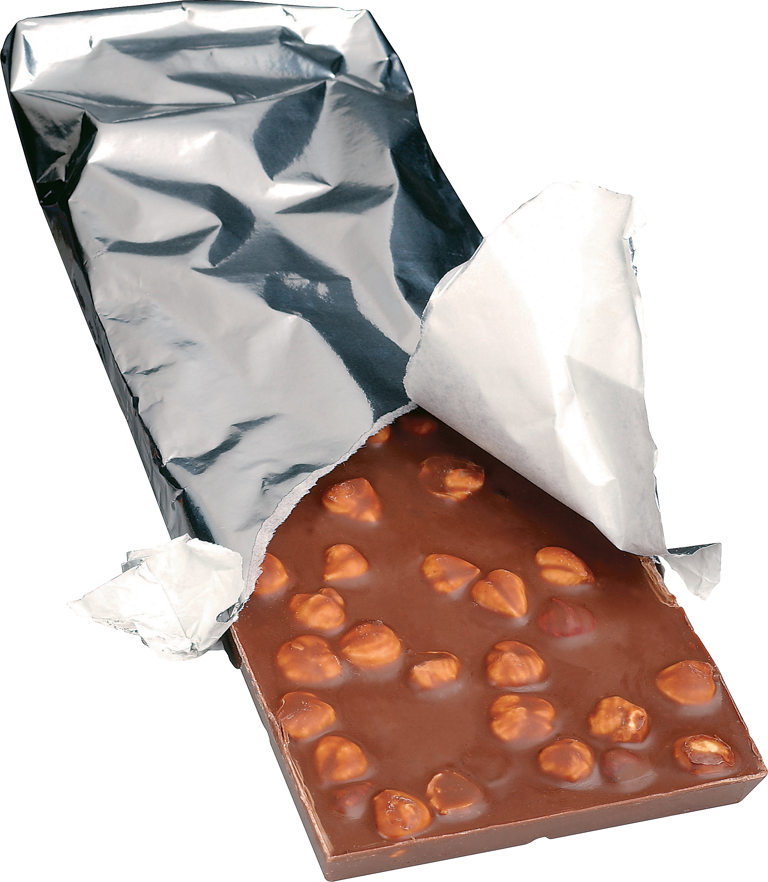 Chocolate Clipart Png Image - Chocolate Bar With Nuts (2482x2852)