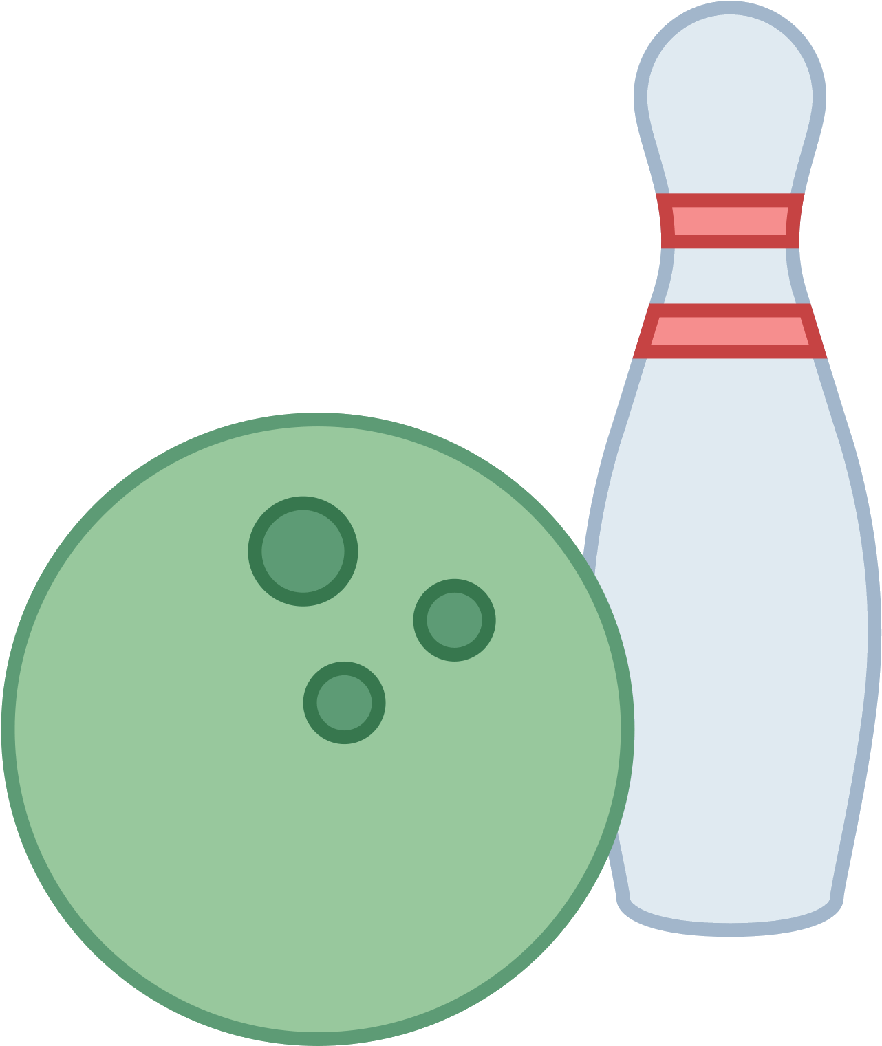 There Is A Bowling Ball With 3 Holes In It Sitting - Ten-pin Bowling (1600x1600)