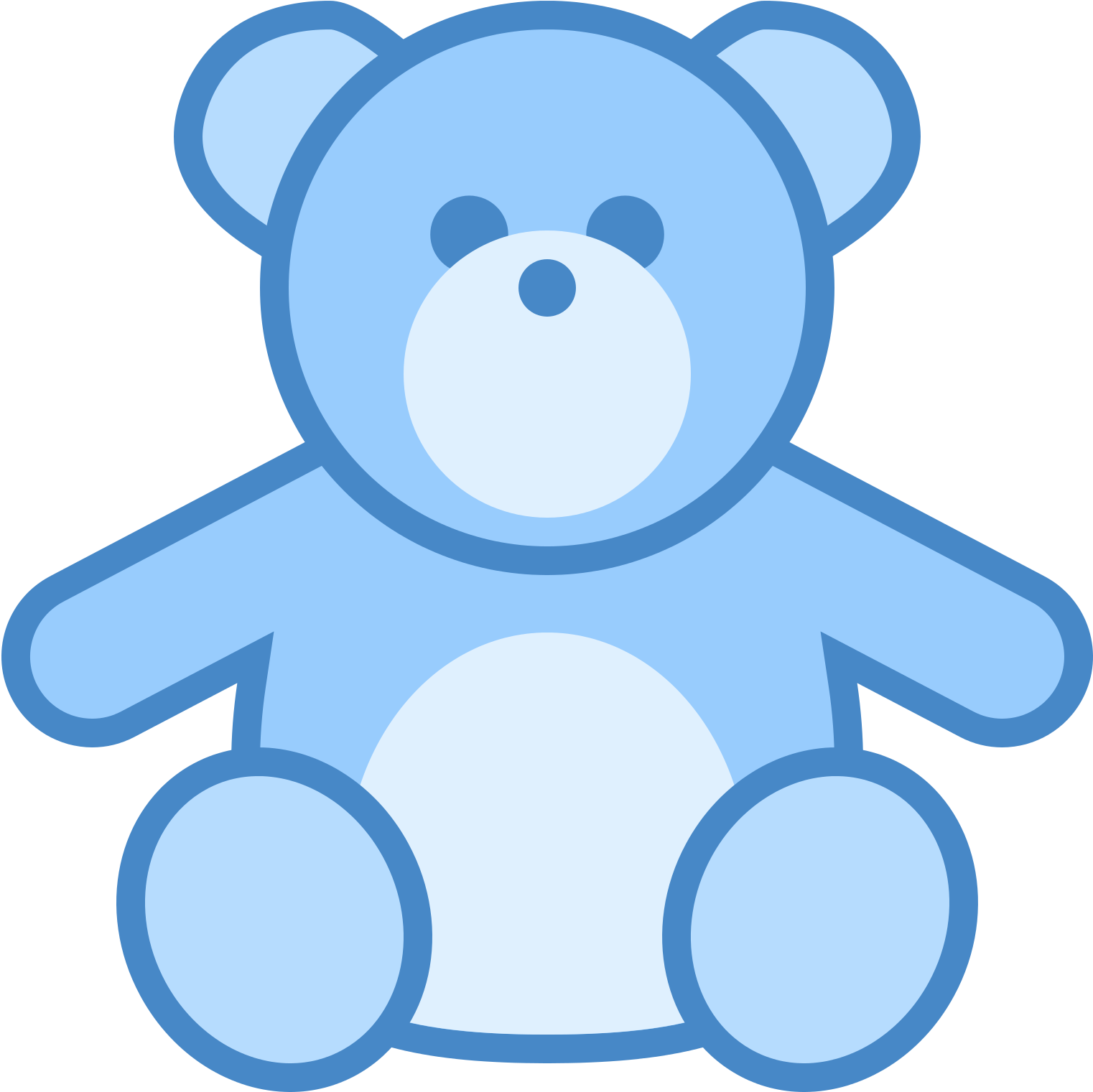 Here We Have Selected The Best Photos - Blue Teddy Bear Icon Png (1600x1600)