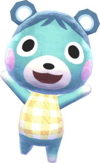 There Are Larger Grizzly Types And There Are Adorable - Animal Crossing New Leaf Bluebear (341x556)