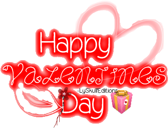 Lycookiemonster 1 1 Png Text Happy Valentine's Day - Calligraphy (372x348)