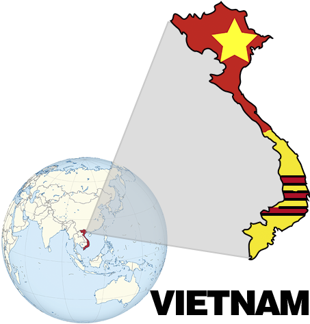 Vietnam - North And South Vietnam Flags (472x472)