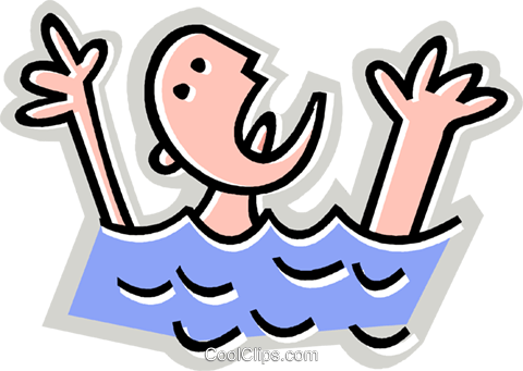 Person Drowning In The Water Royalty Free Vector Clip - Onomatopoeia Comic Strip Ideas (480x341)