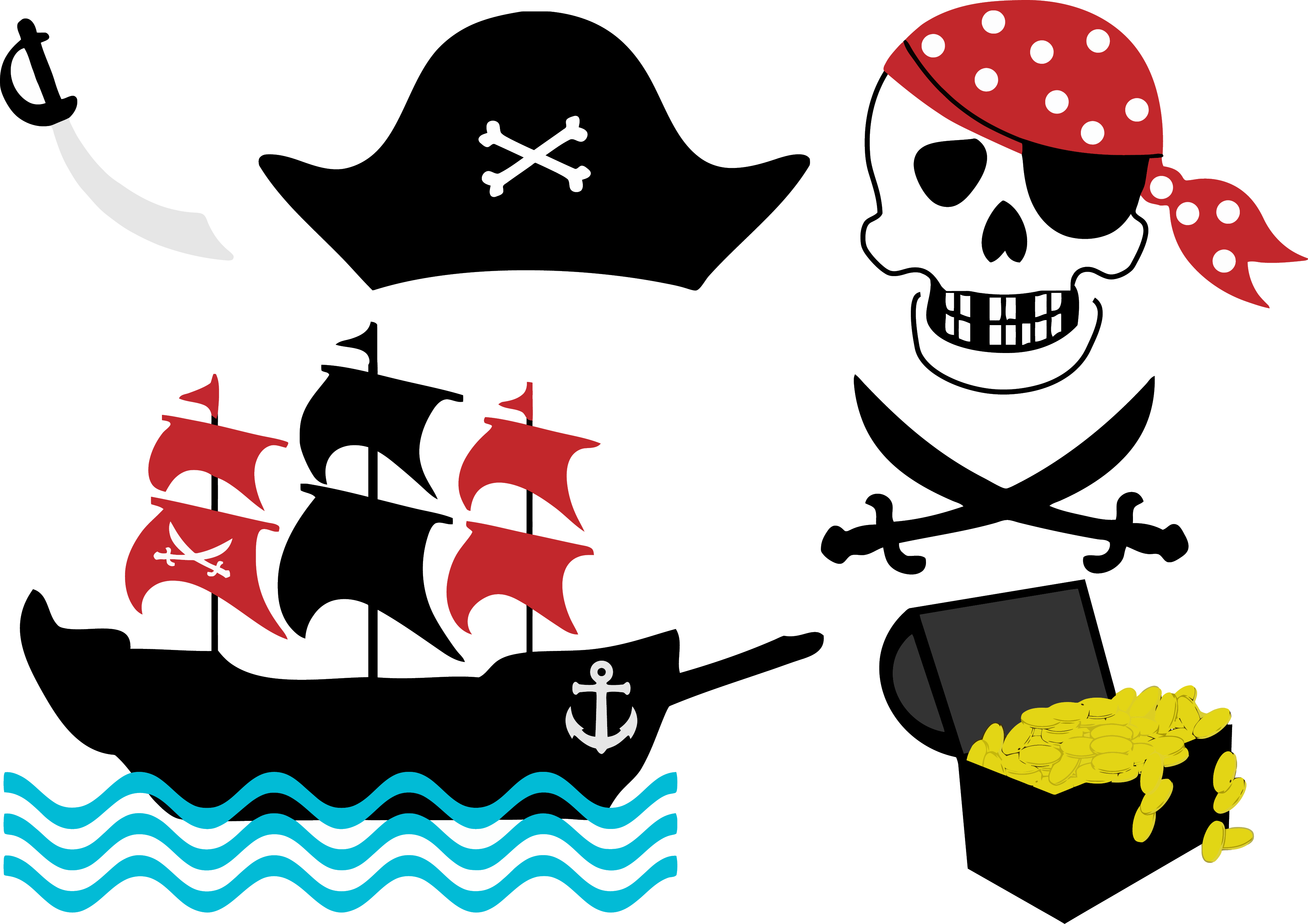 Пират 1 без. Пиратская атрибутика для вечеринки. Пиратские атрибуты. Пиратская вечеринка для детей. Атрибуты для пиратской вечеринки.