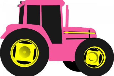 Pin Tractor Clipart - Tractors Clipart (450x300)