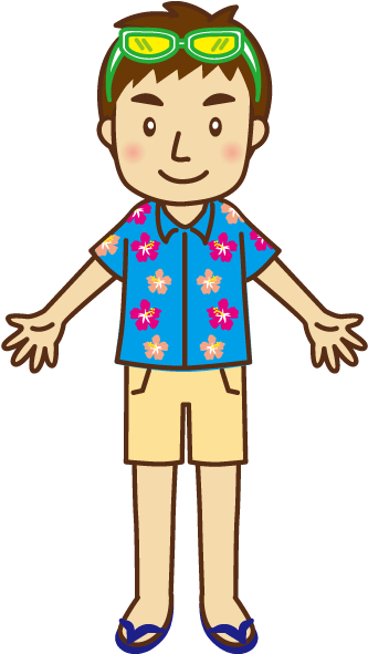 Use A Light Shirt And Sunglasses For Protection Against - Cartoon (722x600)