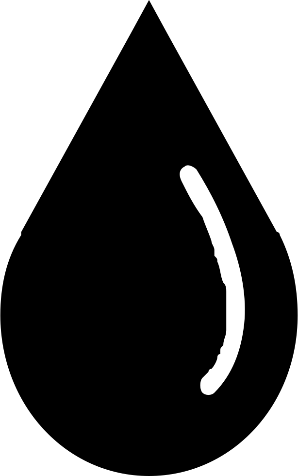 Humidity Comments - Black Drop Transparent Background (614x980)