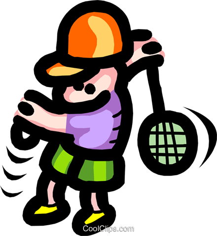 Cartoon Tennis Player Royalty Free Vector Clip Art - Cartoon Tennis Player Royalty Free Vector Clip Art (440x480)