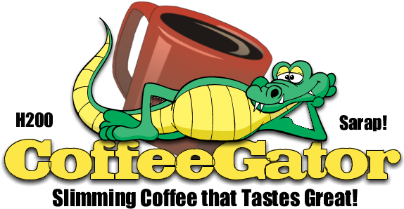 Logo - Coffeegator - Cartoon Alligator (578x318)