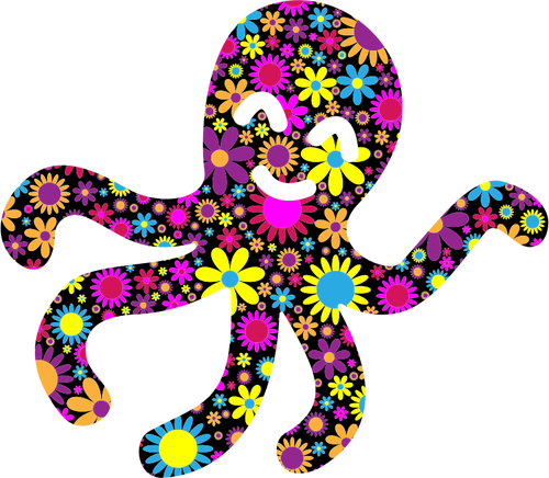 Floral Octopus - 2017-2018 Planner: Daily Planner Calendar Schedule (500x436)